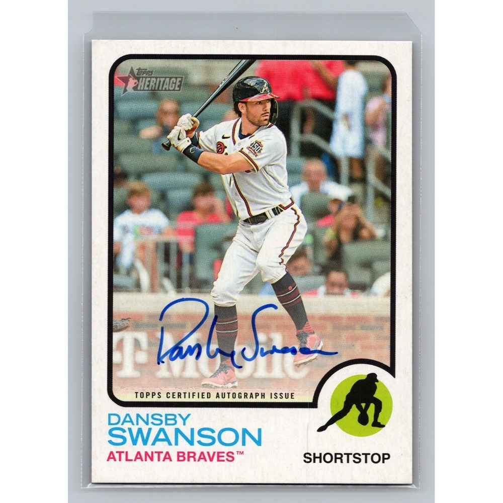 2022 Topps Heritage Real One Autographs #ROADS Dansby Swanson